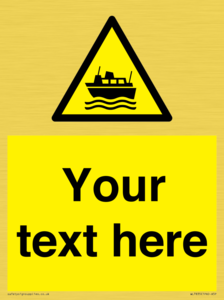 Custom warning ferries crossing vessels